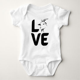 Liebe mit Ziege als O Baby Strampler