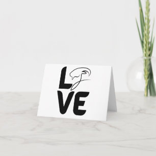 Liebe mit Ziege als O BLANK Karte