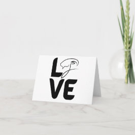 Liebe mit Ziege als O BLANK Karte