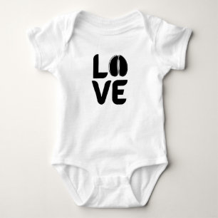 Liebe mit Ziegen und Schafhaufen - Schwarz Baby Strampler