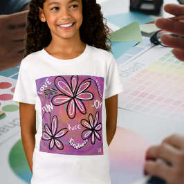 Liebe Mitgefühl, Freude, Frieden für die Menschhei T-Shirt