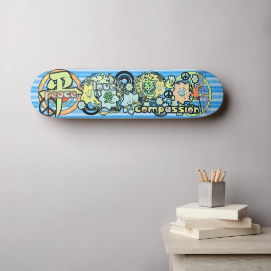 Liebe-Mitgefühl-Kanji - - Skateboard (Wandkunst (Horz))