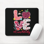 Liebe Mittagessen-Dame Herz Valentinstag Cafeteria Mousepad (Mit Mouse)