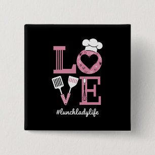 Liebe Mittagessen Dame Leben Lustige Valentinstag  Button