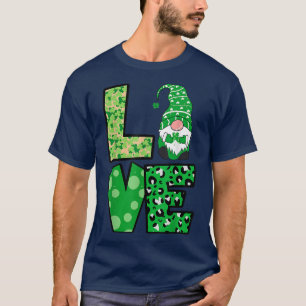 Liebe Mittagessen Lady Gnome Funny St Patrick's Da T-Shirt