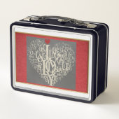 Liebe Mittagsschachtel Metall Brotdose (Rückseite)