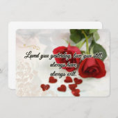 Liebe Mitteilungskarte (Vorne/Hinten)