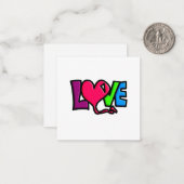 Liebe Mitteilungskarte (Vorderseite/Rückseite Beispiel)