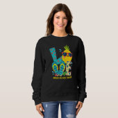 Liebe Mittelschüler Lehrer Ananas Sommer by Sweatshirt (Vorne ganz)