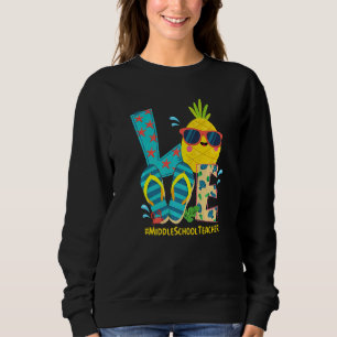Liebe Mittelschüler Lehrer Ananas Sommer by Sweatshirt