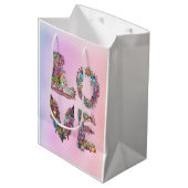 LIEBE MITTLERE GESCHENKTÜTE (Vorderseite Schrägansicht)