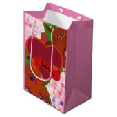Liebe Mittlere Geschenktüte (Vorderseite Schrägansicht)