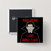Liebe-mittlere Klasse Pauls Ryan Button (Vorne & Hinten)