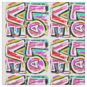 LIEBE (mittlerer Druck) Stoff (Muster)