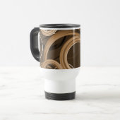 Liebe Mocha Lattes Abstrakt Swirl Tasse (Vorderseite Links)