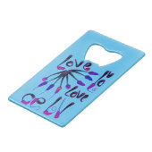 LIEBE_MODERN_BLUE_SO NIEDLICH GELDBEUTEL FLASCHENÖFFNER (Rückseite Schrägansicht)