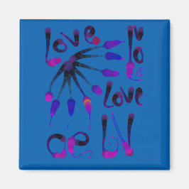 LIEBE_MODERN_BLUE_SO NIEDLICH MAGNET