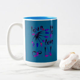 LIEBE_MODERN_BLUE_SO NIEDLICH ZWEIFARBIGE TASSE