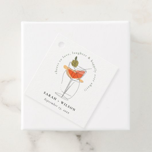 Liebe Moderne Cocktailparty Geschenkanhänger (Beispiel)