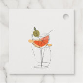 Liebe Moderne Cocktailparty Geschenkanhänger (Rückseite)
