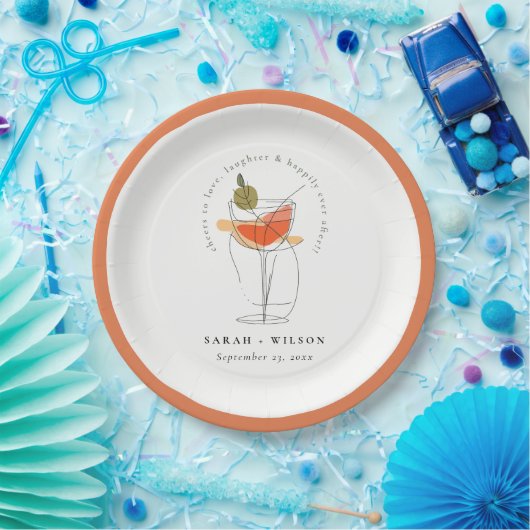 Liebe Moderne Cocktailparty Pappteller (Party)