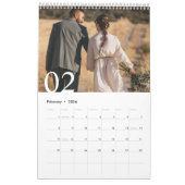 Liebe Moderne elegante Erinnerungen für Paare Hoch Kalender (Feb 2026)