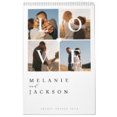 Liebe Moderne elegante Erinnerungen für Paare Hoch Kalender (Titelbild)