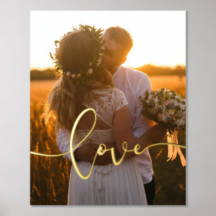Liebe moderne Kalligraphie Overlay Hochzeitgold Fo Foliendrucke