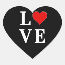 LIEBE Moderne Schwarz und Weiß