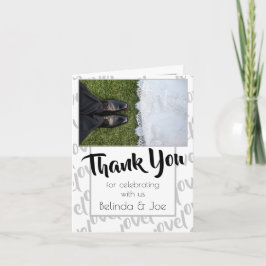 Liebe Moderne Skripttypografie Vielen Dank Dankeskarte