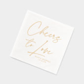 Liebe Moderne SkriptWedding Servietten Mit Folie (Links)