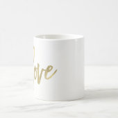 Liebe Moderne, trendige Script Typografie Typ Gold Verwandlungstasse (Mittel)