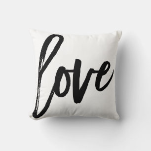 Liebe moderne trendige Skript-Typografie Typ Schwa Kissen
