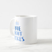 Liebe | Moderner Spaß Hanukkah Kaffeetasse (Vorderseite Links)