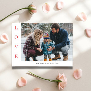 Liebe Modernes Baby Foto Funny Family Valentine Feiertagskarte