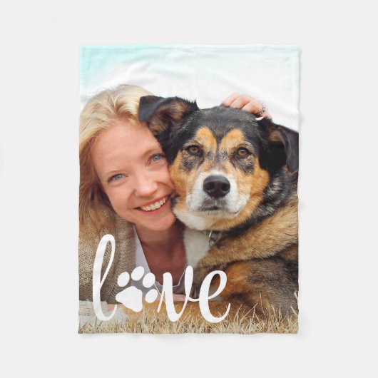 LIEBE Modernes, benutzerdefiniertes Foto Pfosten D Fleecedecke (Vorderseite)