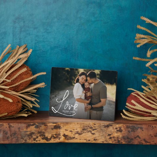 LIEBE Modernes, elegantes Foto Fotoplatte (Seite)