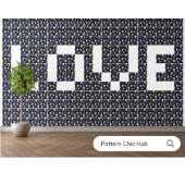 Liebe Modernes elegantes Muster Zucker Fliese