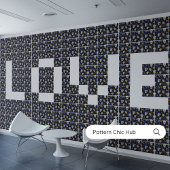 Liebe Modernes elegantes Muster Zucker Fliese