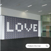 Liebe Modernes elegantes Muster Zucker Fliese