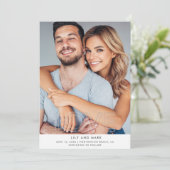 Liebe Modernes Foto Hochzeit retten das Datum Save The Date (Stehend Vorderseite)