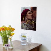 Liebe Modernes Kalligraphiepaar Foto Gold Foliendrucke (Ablage(Küche))