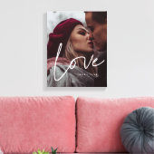 Liebe Modernes Kalligraphiepaar Foto Leinwanddruck (Insitu (Wohnzimmer))