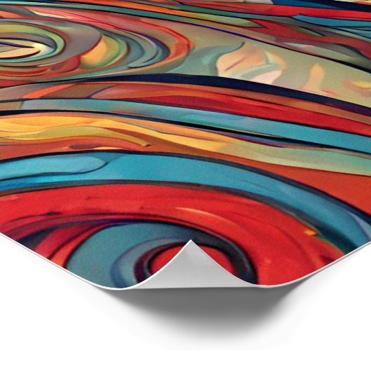 Liebe Modernes Kunstposter Poster (Ecke)