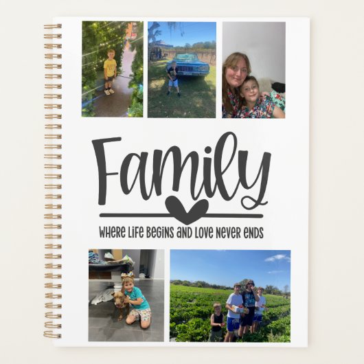 Liebe Modernes Memory Foto Planer (Vorderseite)