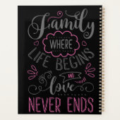 Liebe Modernes Memory Foto Planer (Rückseite)