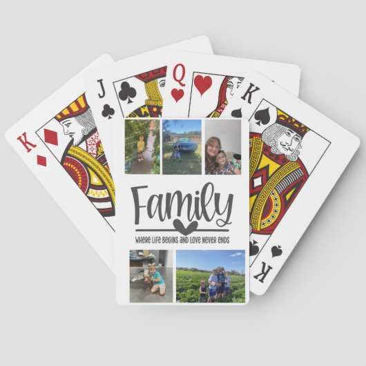 Liebe Modernes Memory Foto Spielkarten (Rückseite)
