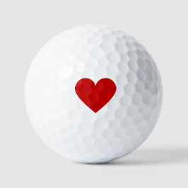 Liebe Modernes Rotes Herz Golfball