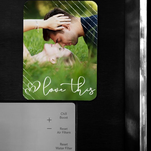 Liebe | Modernes Urban Lässig Script Foto Magnet