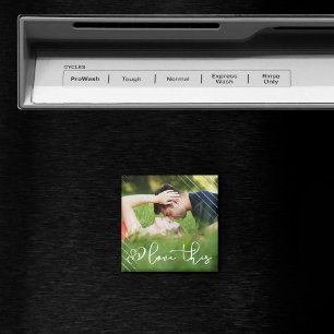 Liebe Modernes Urban Lässig Script Foto Magnet